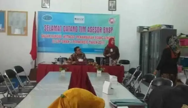 Tim Assesor BNSP Kunjungi SMK N 3 Purworejo Lakukan Witness Penambahan Ruang Lingkup Tim Assesor BNSP Kunjungi SMK N 3 Purworejo Lakukan Witness Penambahan Ruang Lingkup