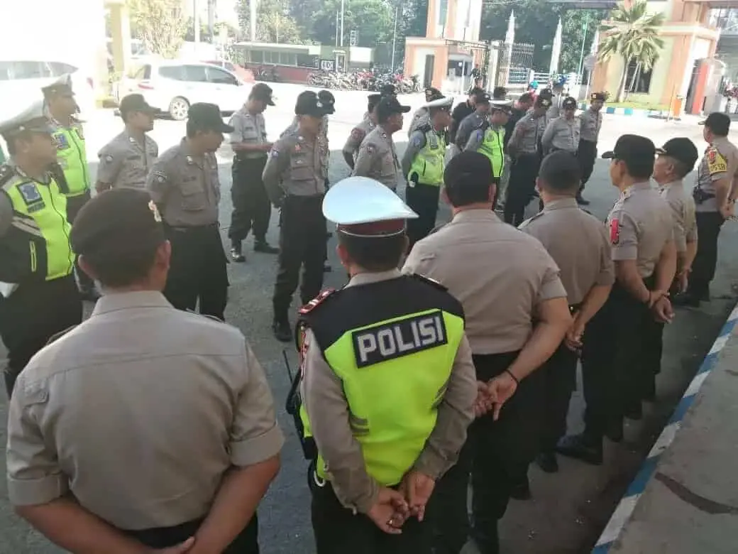 Polsek Batu Ceper Kawal Aksi Damai Pra May Day