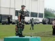 Dandim 0506/Tgr Pimpin Gelar Pasukan Penyerahan Pasukan BKO TNI