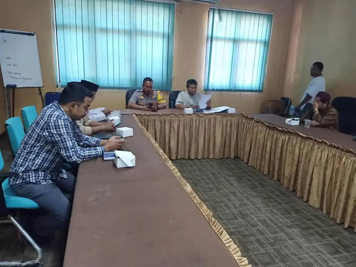 Sambut Bulan Suci Ramdhan 1440 H, Kapolsek Cisauk Bersama Camat Setu Gelar Rapat Koordinasi