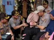 Kakor Binmas Polri Kunjungi Keluarga Anggota KPPS yang Meninggal
