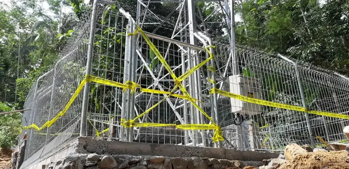 Tanpa Ijin, Tower Milik PT Protelindo Disegel Satpol PP Purworejo