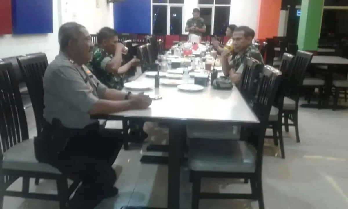 Pererat Tali Silaturahmi, Kapolsek Jatiuwung Bukber Bersama Dandim 0506/Tgr