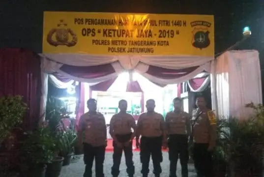 Operasi Ketupat Jaya 2019 Dimulai, Petugas Pospam Polsek Jatiuwung Siaga