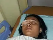 Diduga Akibat Terkena HT oleh Oknum Polisi Saat Operasi Keselamatan 2019, Siswi SMP Terancam Buta
