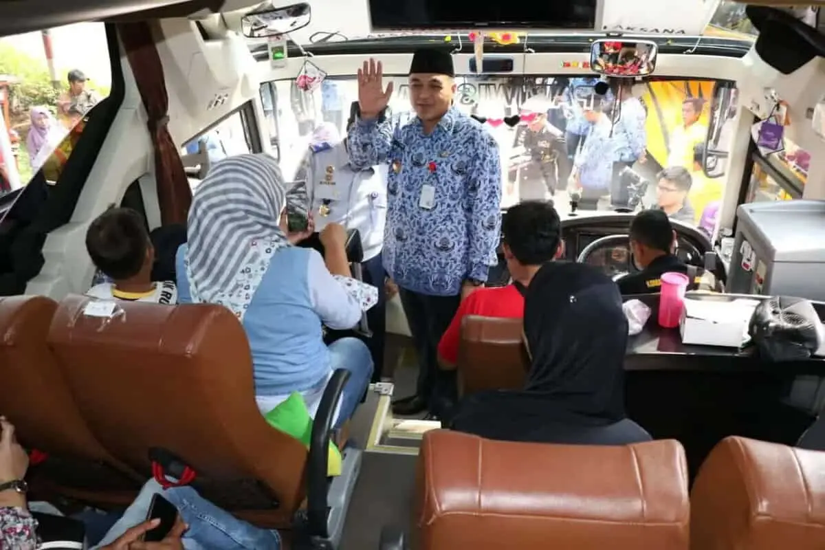 Bupati Tangerang Lepas 4770 Pemudik Gratis Tuhun 2019.