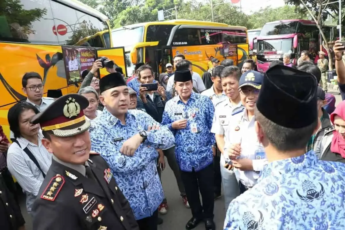 Bupati Tangerang Lepas 4770 Pemudik Gratis Tuhun 2019.