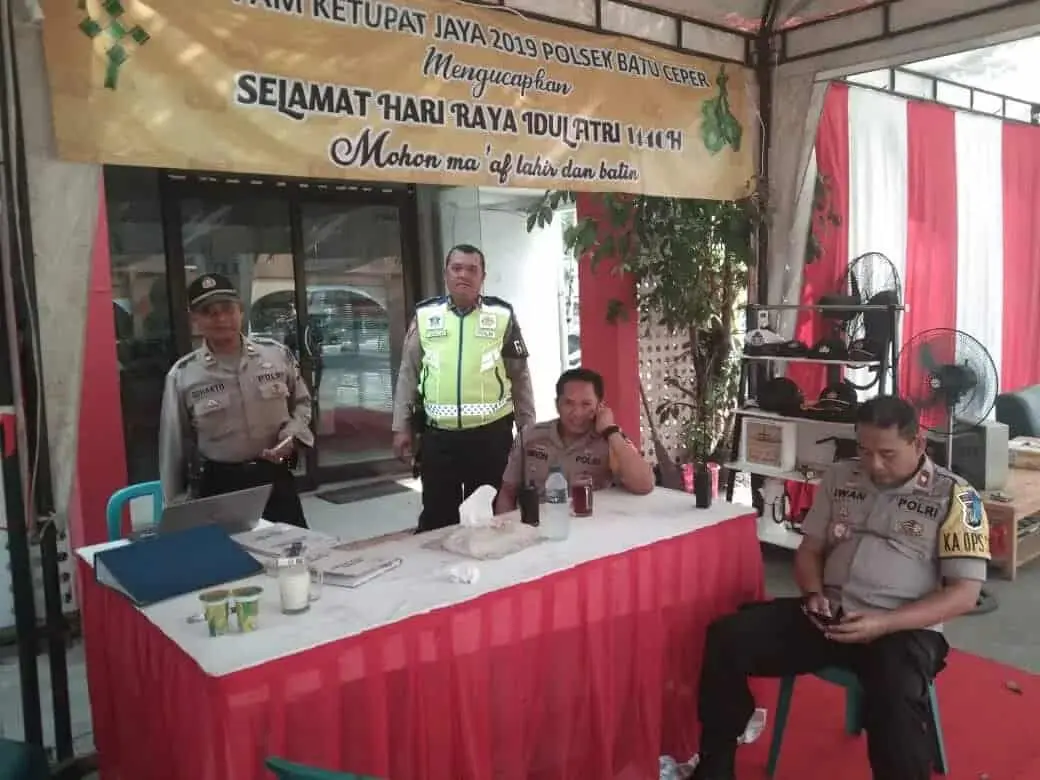Jaga Kondusifitas Wilayah, Polsek Batu Ceper Tingkatkan Kewaspadaan OPS Ketupat Jaya 2019