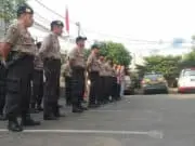 Wakapolsek Neglasari Pimpin Pengamana Penyekatan Massa Ke MK