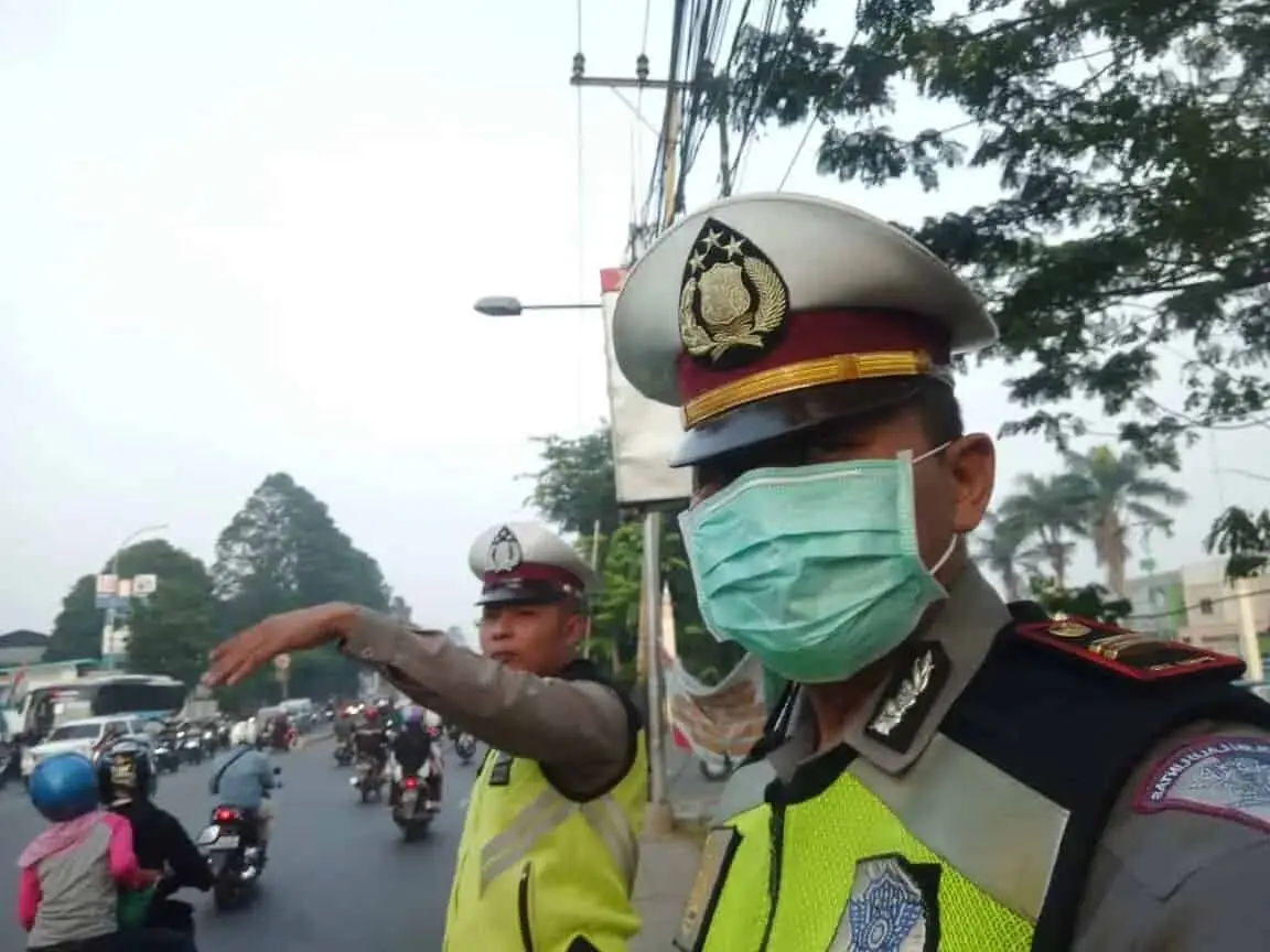 Bersama Anggota, Kanit Lantas Polsek Batu Ceper. Laksanakan Gatur Lalin