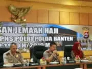 Kapolda Banten Pimpin Pelepasan 23 Jemaah Haji Personel dan PNS Polri Polda Banten