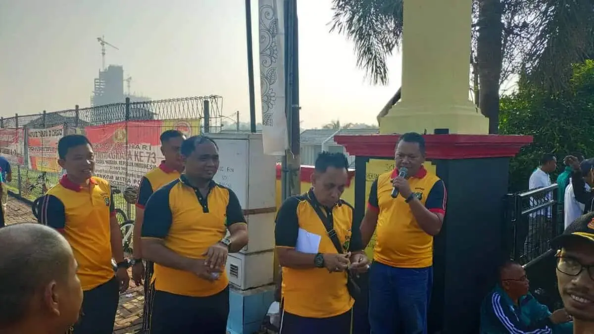 HUT Bhayangkara ke 73, Polsek Cisauk Gelar Senam Sehat & Lomba Tarik Tambang