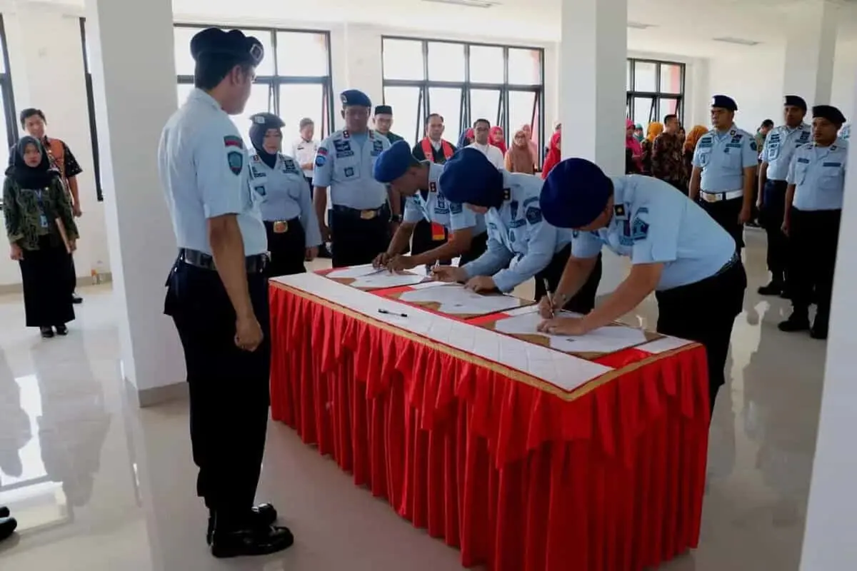 12 Pejabat Lapas Ciangir Dilantik