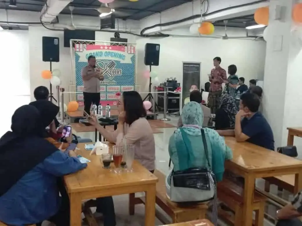 Kapolsek Neglasari Hadiri Grand Opening Food Court Aeropolis