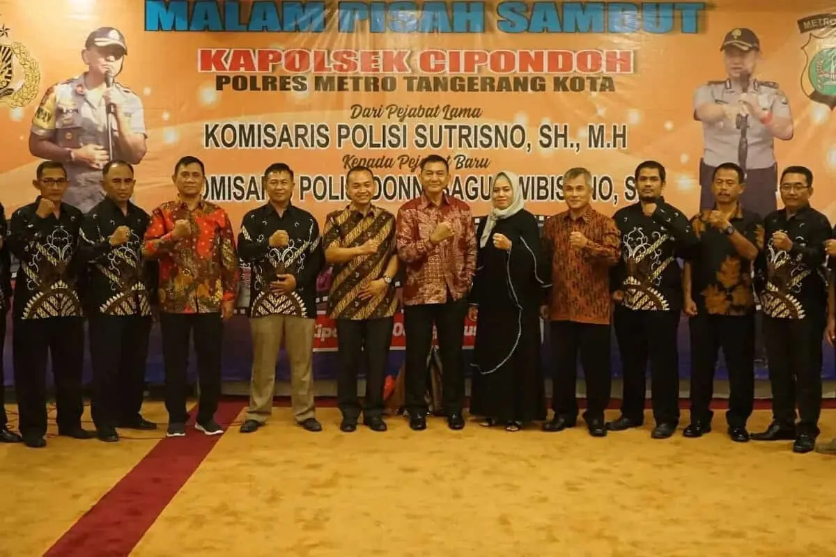 Malam Pisah Sambut, Kapolsek Cipondoh Resmi Dijabat Kompol Donni