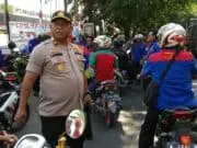 Kapolsek Neglasari Pimpin Pengamanan Keberangkatan Aksi Masa Buruh Ke Jakarta