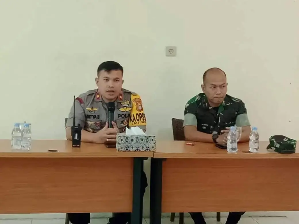Sinergitas TNI-POLRI, Kapolsek Jatiuwung Gelar Tatap Muka Dengan Danramil 06/JTU
