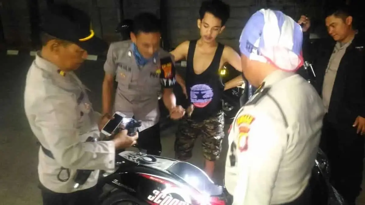 OPS Cipkon; Polsek Batu Ceper Gelar Patroli Bermotor