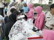 Peduli Kesehatan Masyarakat, Polresta Bandara Soetta Adakan Bhakti Kesehatan