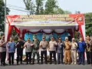 Pilkades Aman, Pamatwil Polda Banten Cek Apel Pergeseran Pasukan di Polres Cilegon