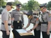 Pimpin Sertijab Dua Kasat, Ini Pesan Kapolresta Bandara Soetta
