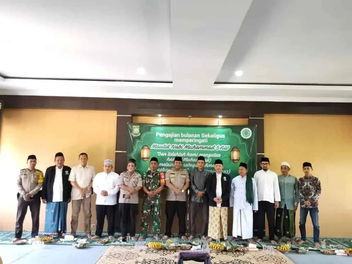 Sampaikan Pesan Kamtibmas,Kapolsek Neglasari Hadiri Peringatan Maulid Nabi Muhammad SAW 1441H