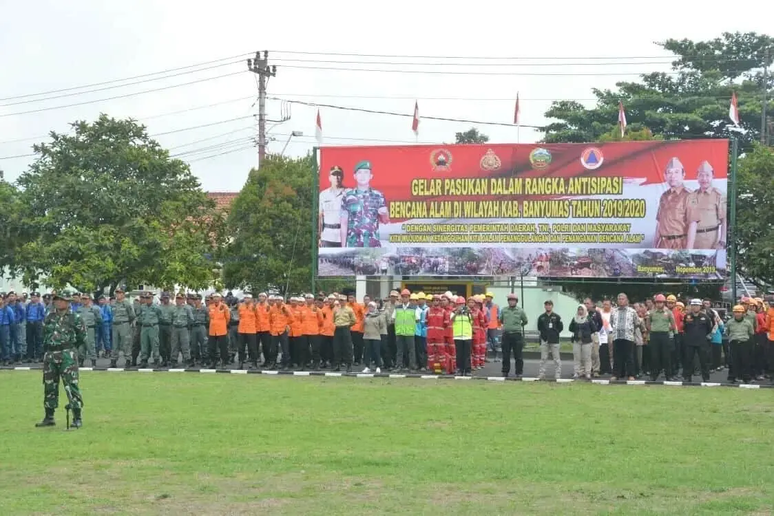 Antisipasi Bencana Alam, Kodim 0701/Banyumas Gelar Apel Kesiapsiagaan Bencana Alam