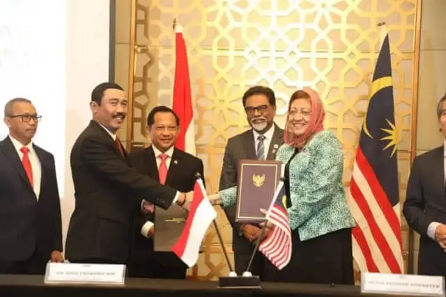 Mendagri Saksikan Penandatanganan MoU Batas Wilayah Negara