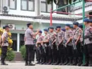 Dansat Brimob Polda Banten Pimpin Pengamanan Pilkades di Rajeg