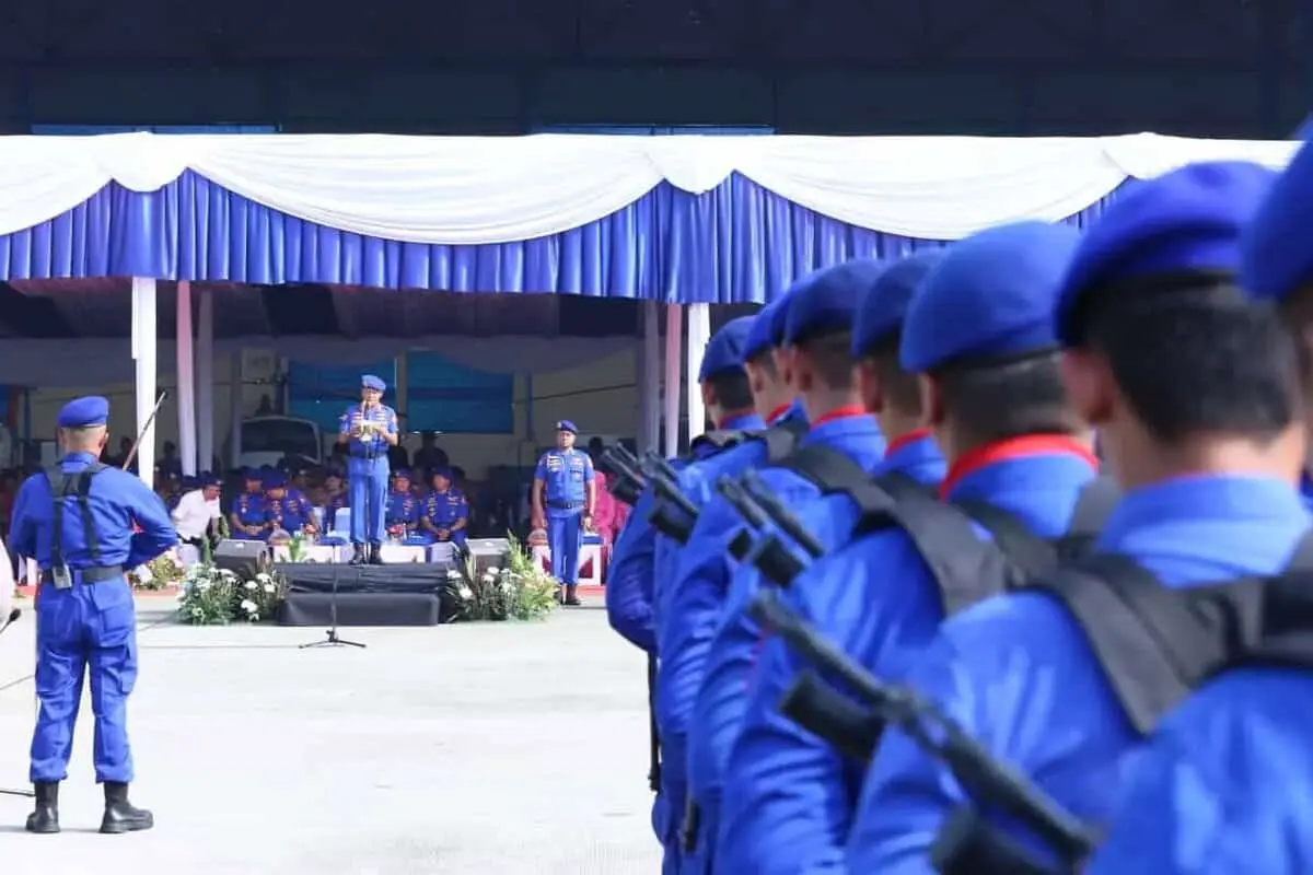 Kapolri Pimpin Upacara Parade Hut Ke - 69 Korpolairud