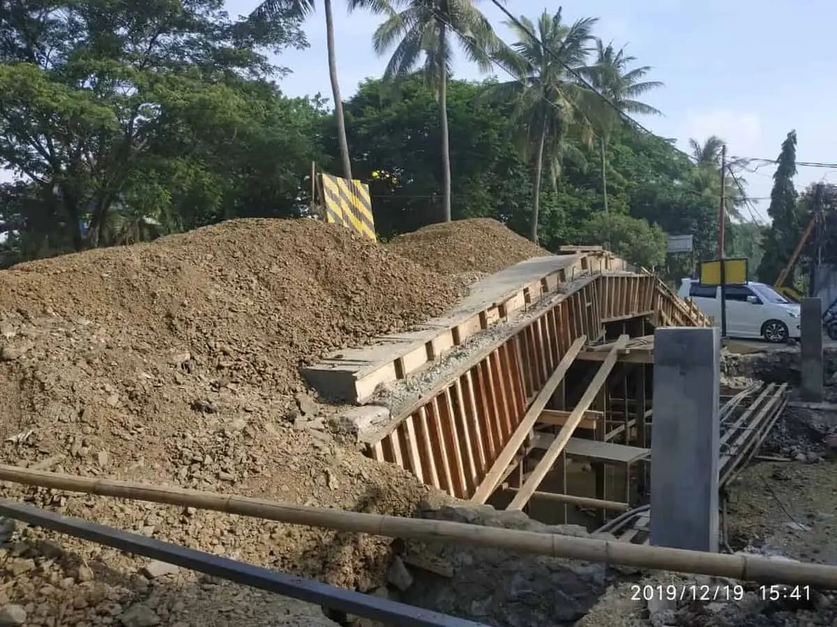 Proyek Jembatan Di jalan TMP Taruna Tangerang Diprediksi Bakal Tak Tepat Waktu
