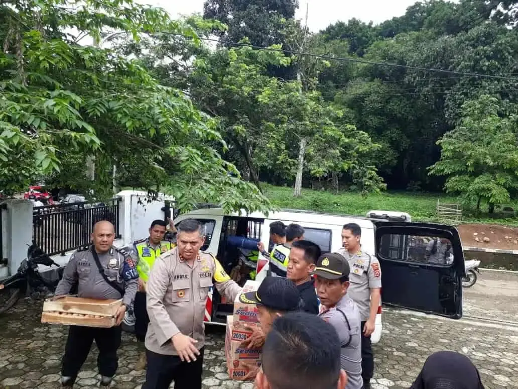Kapolres Responsip Tangani Bencana di Lebak
