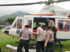 Hari ke-6 Pasca Bencana, Polda Banten Kembali Kirimkan Bantuan Logistik Via Udara