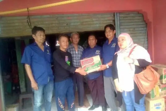 PWI Kota Tangerang Bersama SMSI dan JTR, Salurkan Batuan Logistik di Panbar