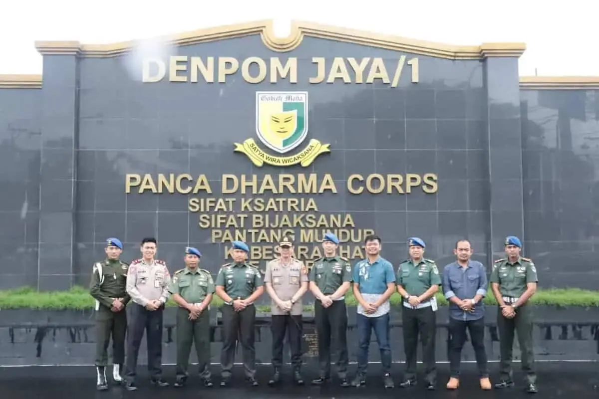 Sinergitas, Kapolresta Bandara Soetta Kunjungi Pomdan Jaya 1