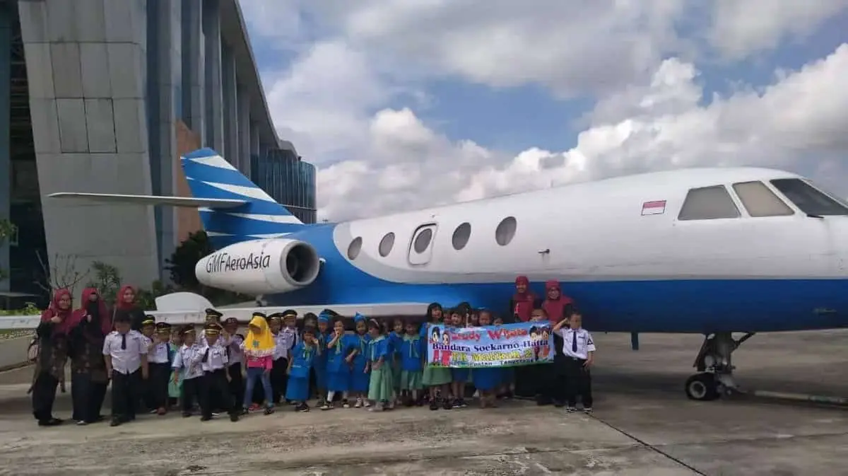 TK Malikah 2 Gelar Study Wisata di Bandara Soeta