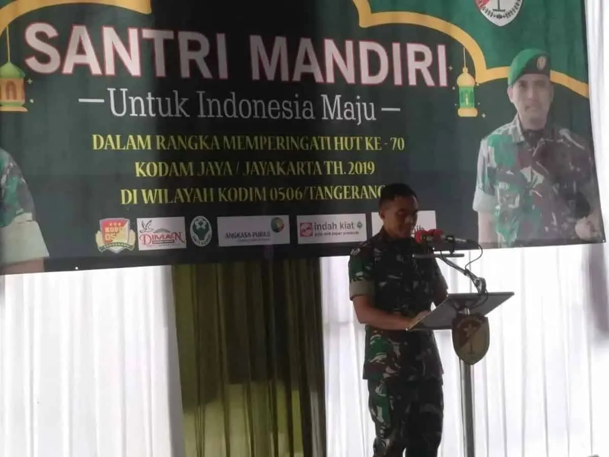 Program Santri Mandiri, Warnai HUT Kodam Jaya ke 70 di Kota Tangerang