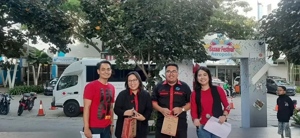 Peduli Kemanusiaan, Aeropolis Bersama PMI Kota Tangerang Adakan Donor Darah