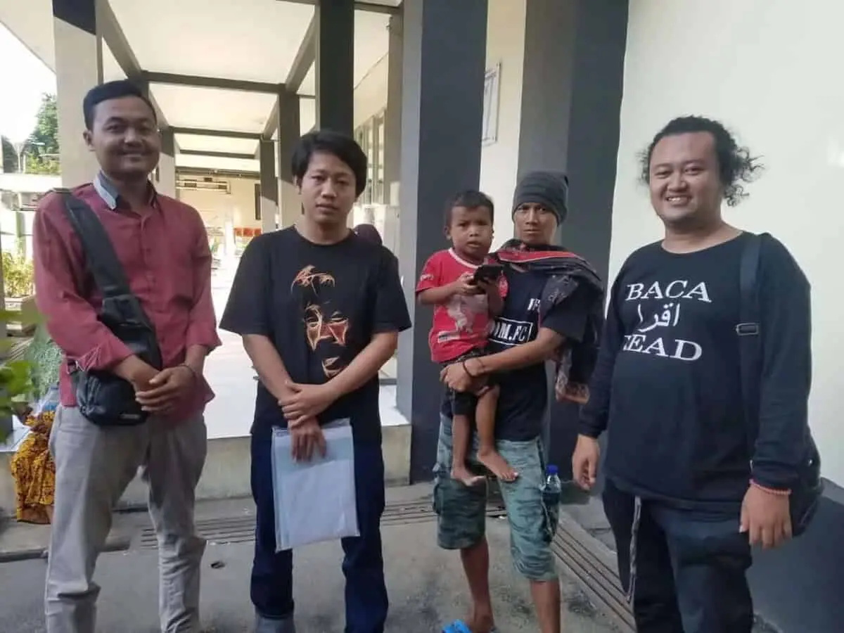Ridho jalani pemeriksaan Lab di RSUD Tangerang