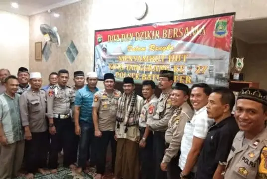 HUT Kota Tangerang ke-27, Polsek Batu Ceper Gelar Do’a dan Dzikir Bersama HUT Kota Tangerang ke-27, Polsek Batu Ceper Gelar Do'a dan Dzikir Bersama