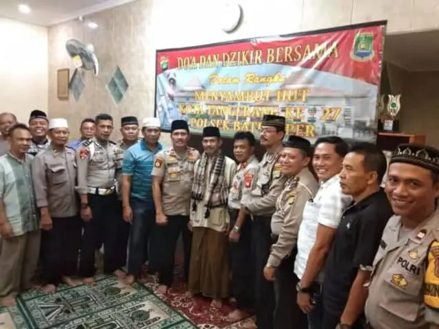 HUT Kota Tangerang ke-27, Polsek Batu Ceper Gelar Do'a dan Dzikir Bersama HUT Kota Tangerang ke-27, Polsek Batu Ceper Gelar Do'a dan Dzikir Bersama