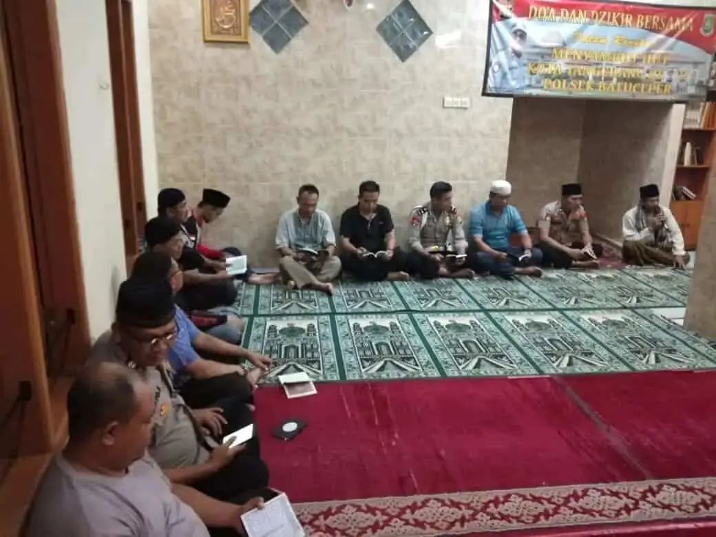 HUT Kota Tangerang ke-27, Polsek Batu Ceper Gelar Do'a dan Dzikir Bersama