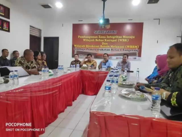Kepala Tim Pembangunan ZI Menuju WBK/WBBM LPKA I Tangerang Hadiri Rapat Kordinasi