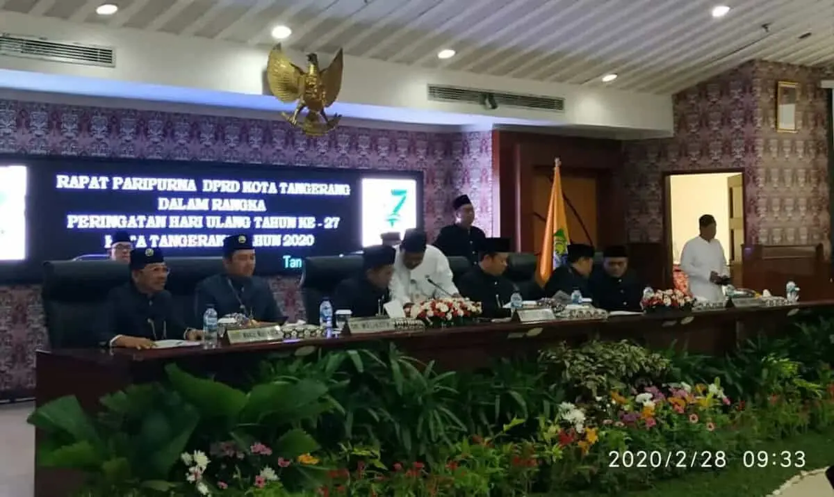 Dalam Rangka Hut Kota Tangerang Ke 27, DPRD Gelar Rapat Paripurna