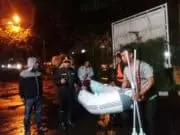 Kapolsek Curug Tinjau Lokasi Banjir Kapolsek Curug Tinjau Lokasi Banjir