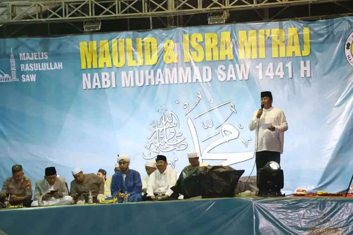 Sekda Hadiri Maulid dan Isro Miraj Jamaah Majelis Rasullulah