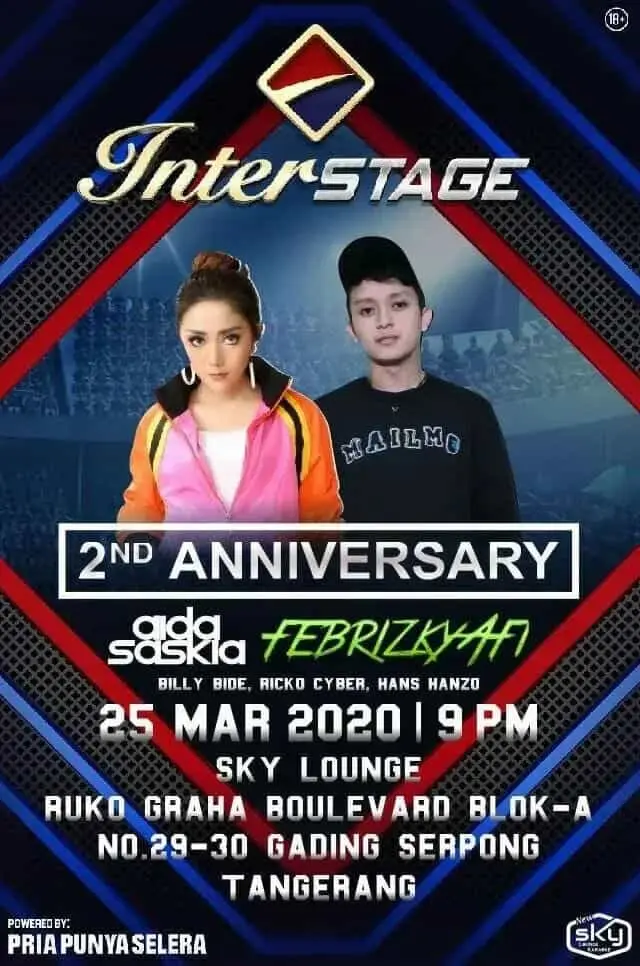 HUT Ke.Dua, News Sky Lounge & Karoke Akan Hadirkan Dj.Aida Saskia dan Dj.Febrizkyafi