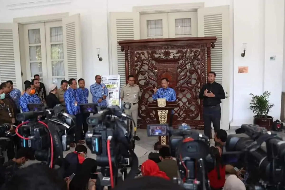 Temui Gubernur DKI, Mendagri Pastikan Koordinasi Pengendalian Penularan Covid-19 Berjalan Baik
