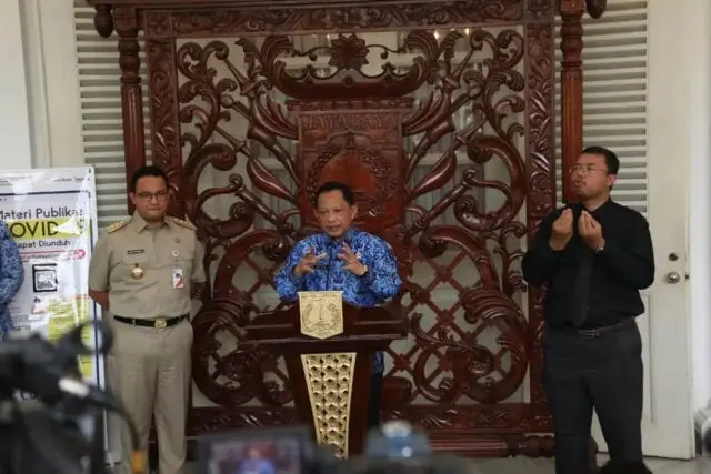 Temui Gubernur DKI, Mendagri Pastikan Koordinasi Pengendalian Penularan Covid-19 Berjalan Baik Temui Gubernur DKI, Mendagri Pastikan Koordinasi Pengendalian Penularan Covid-19 Berjalan Baik