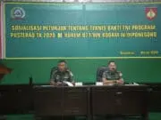 Tim Pusterad Mabes TNI AD, Kunjungi Korem 071/Wijayakusuma
